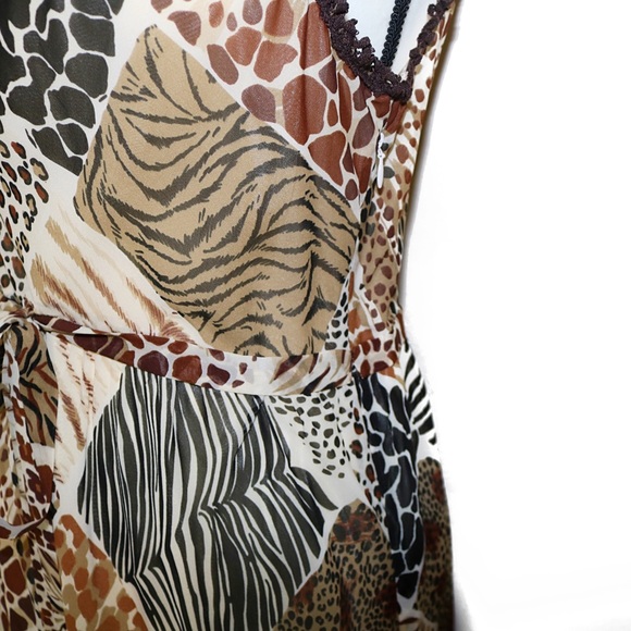 Vintage 90's Moschino Animal Print Dress - Picture 5 of 8